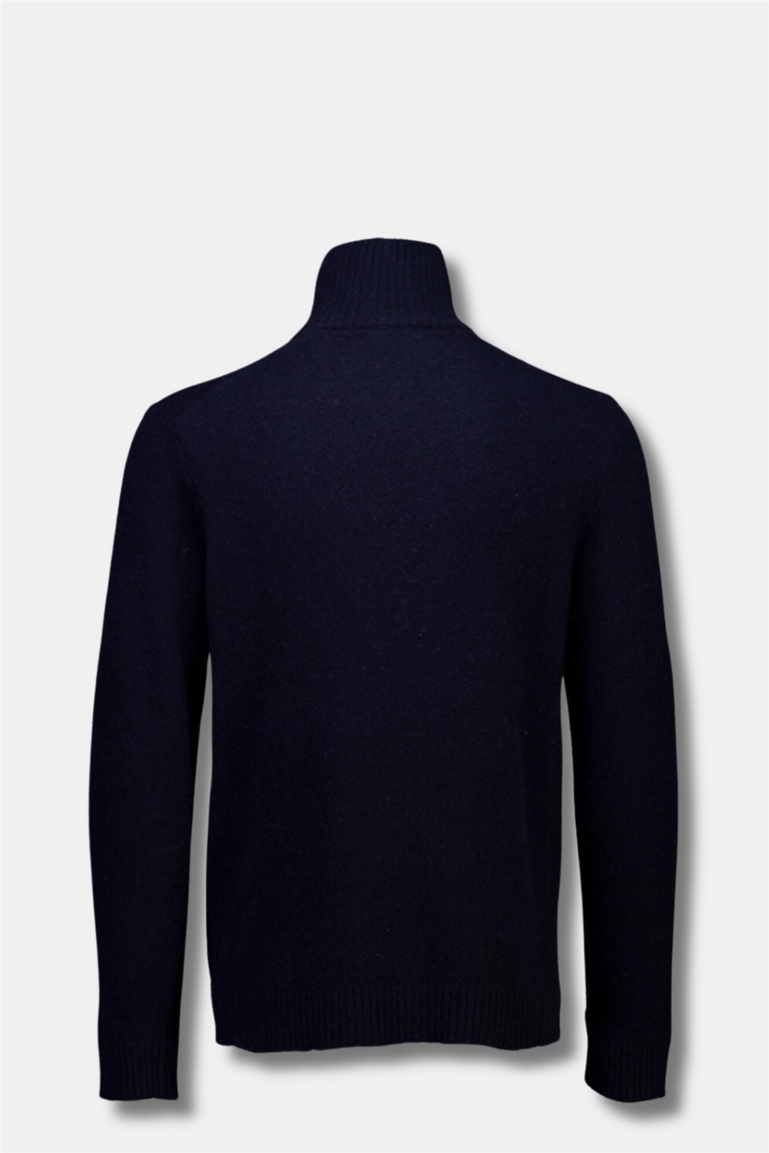Lambswool Half Zip Knit Navy