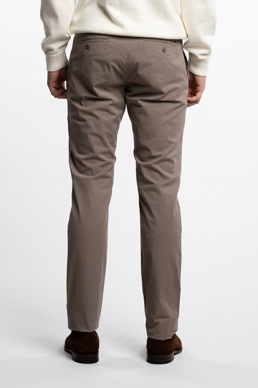 Bobby Slim Fit Stretch Cotton Bull Chinos Elephant Grey