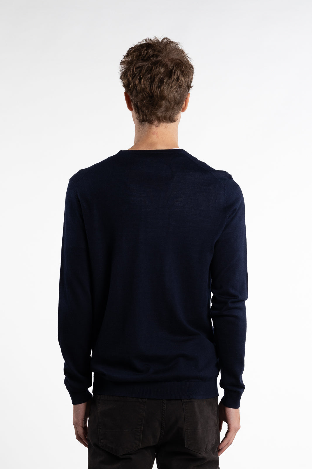 Rome O-Neck Sweater Dark Navy