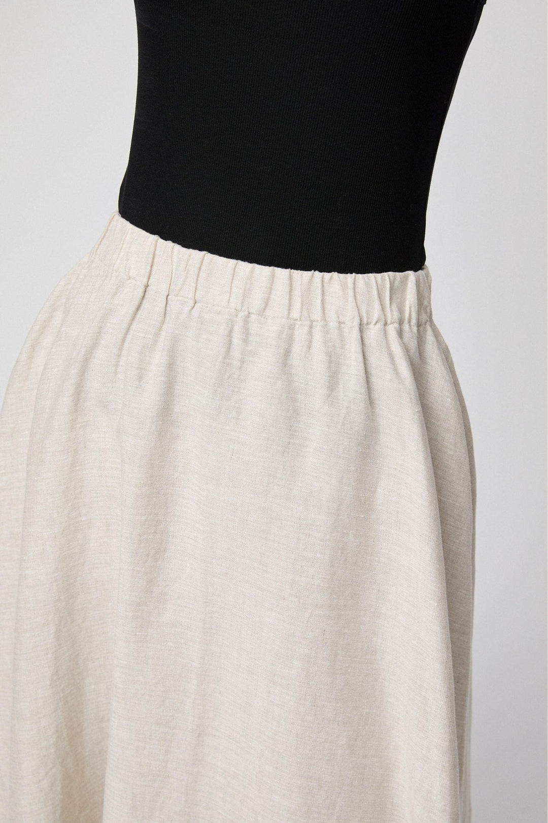 Linen Isabella Skirt- Naural Linen