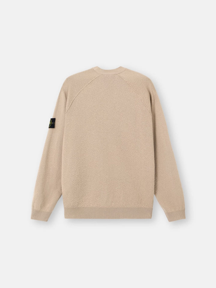 Loose-Fit Crewneck Jumper With Raglan Sleeves Desert