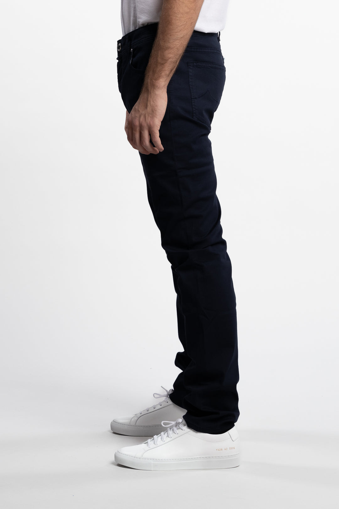 Nick Stretch Cotton Lyocell Twill Pants Navy