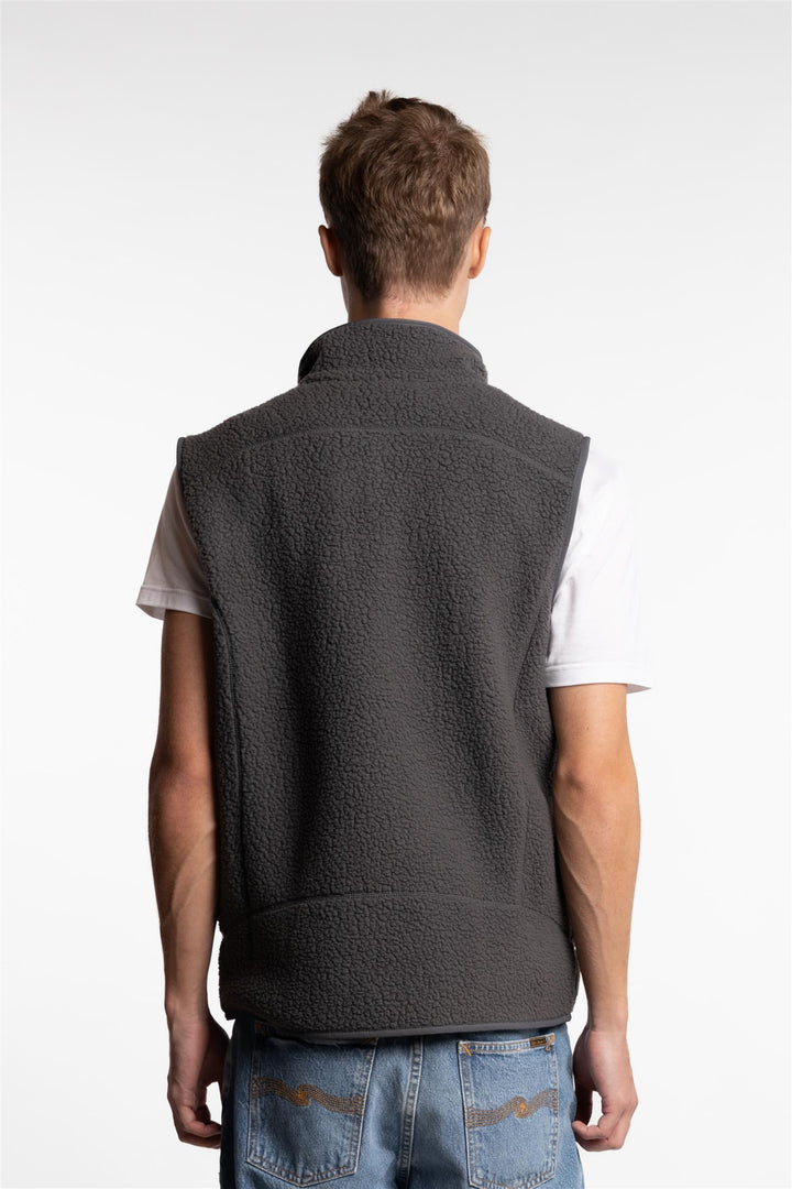 M Retro Pile Vest Forge Grey