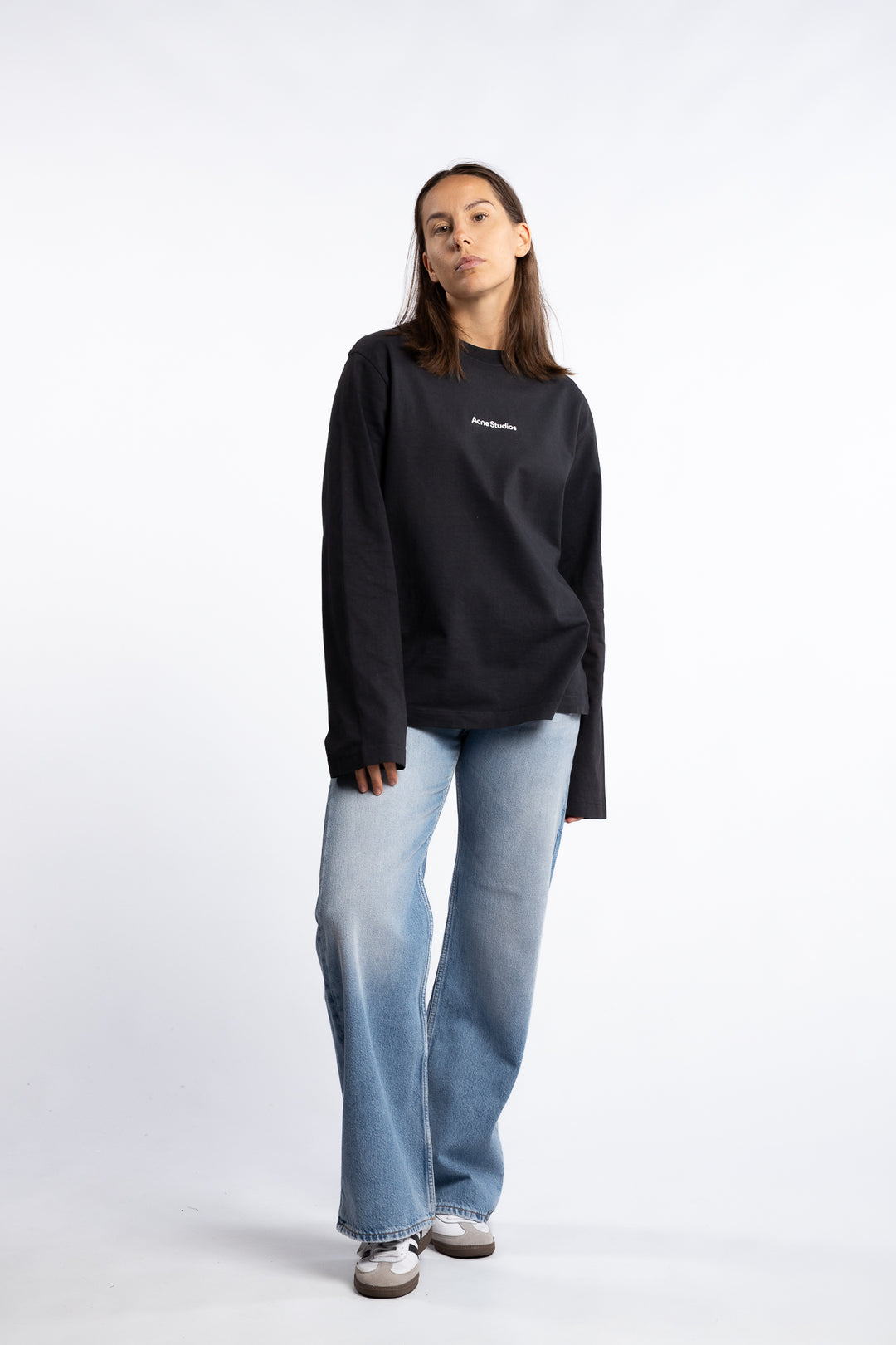 Logo Long Sleeve T-shirt- Black