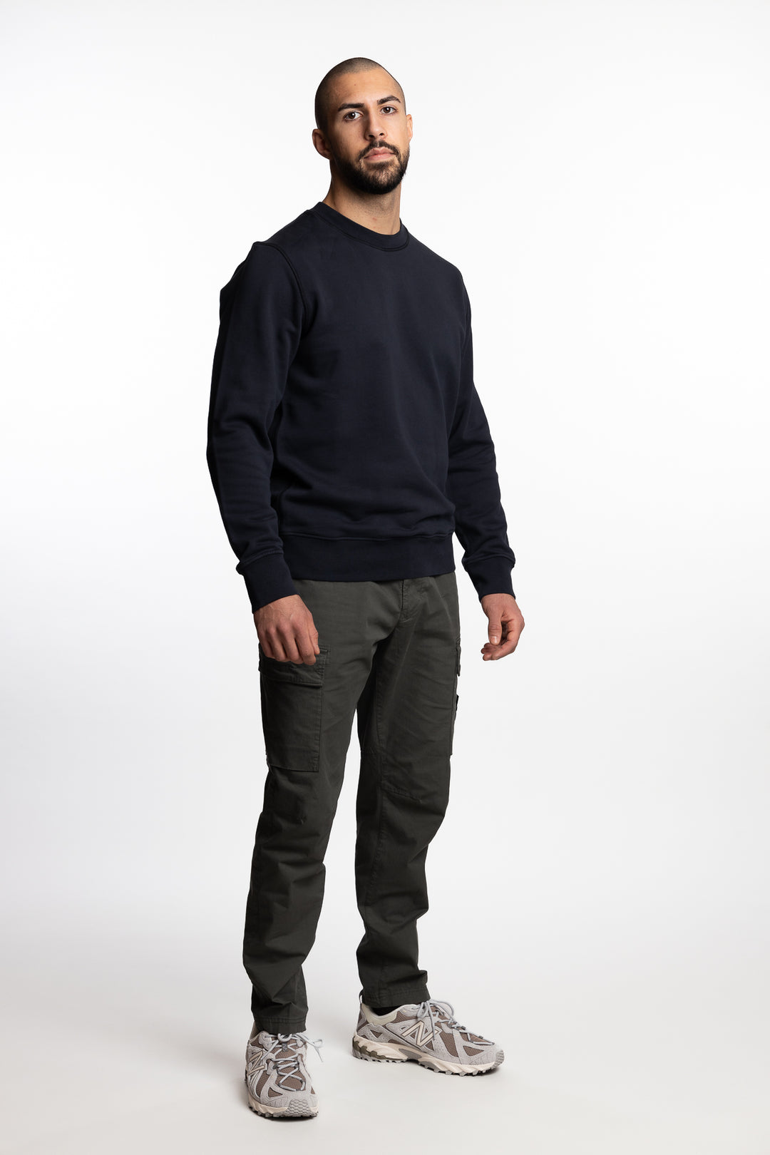 Garment Dyed Crewneck Sweatshirt Navy