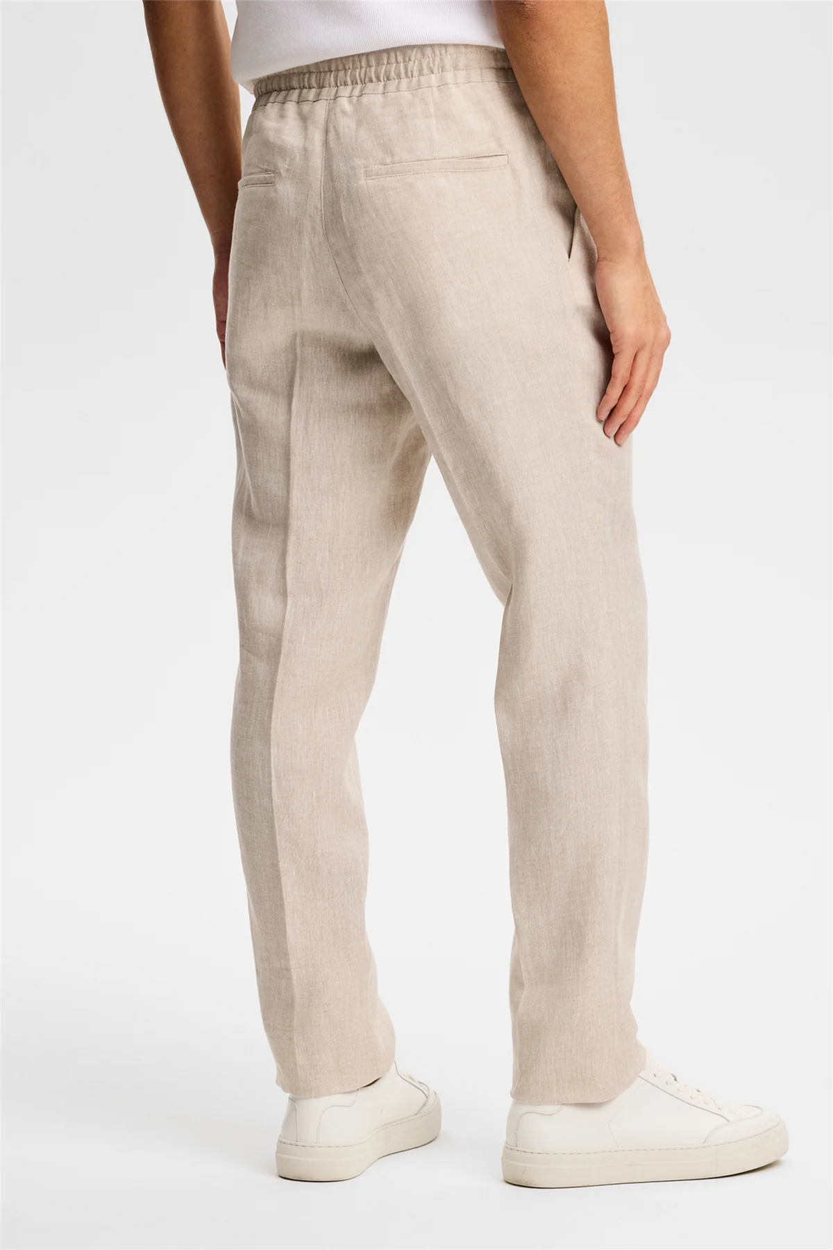 Soren Drape Linen Pants Moonbeam