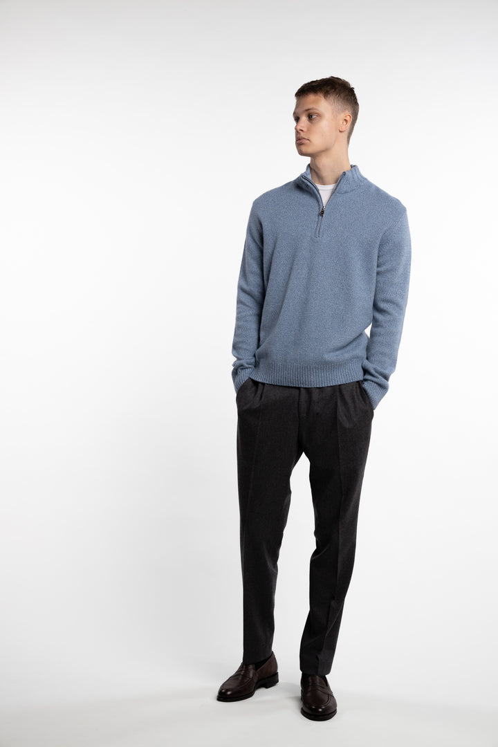 Paul Half-Zip Pond Blue