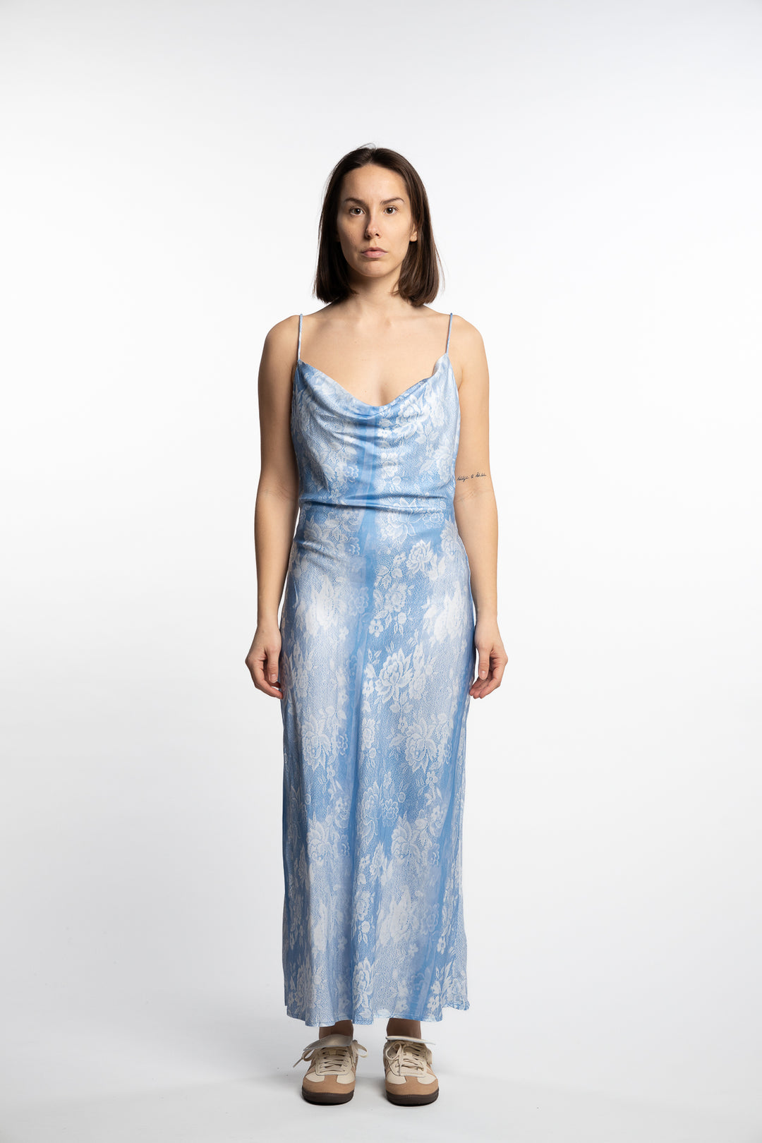 Eila Print Dress- Blue Mix