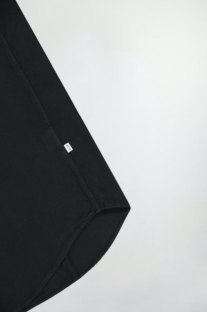 Arne Garment Dyed Shirt Black-Skjorter-Bogartstore