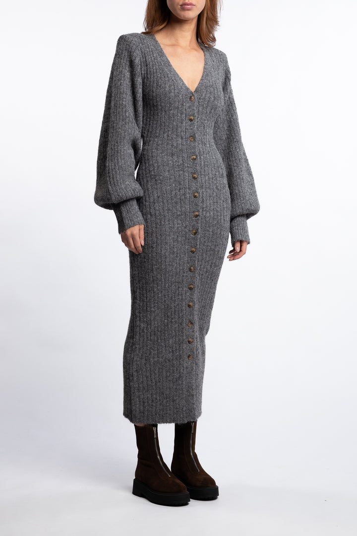 Montana Dress- Grey Melange