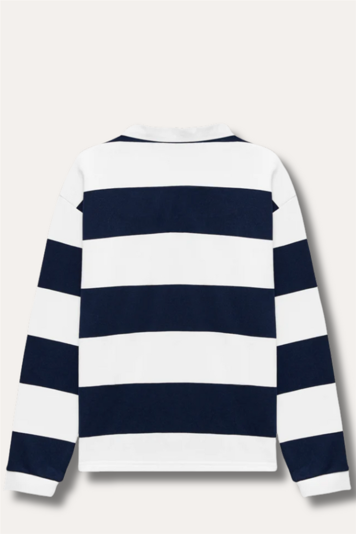 Striped Rugby White/Navy
