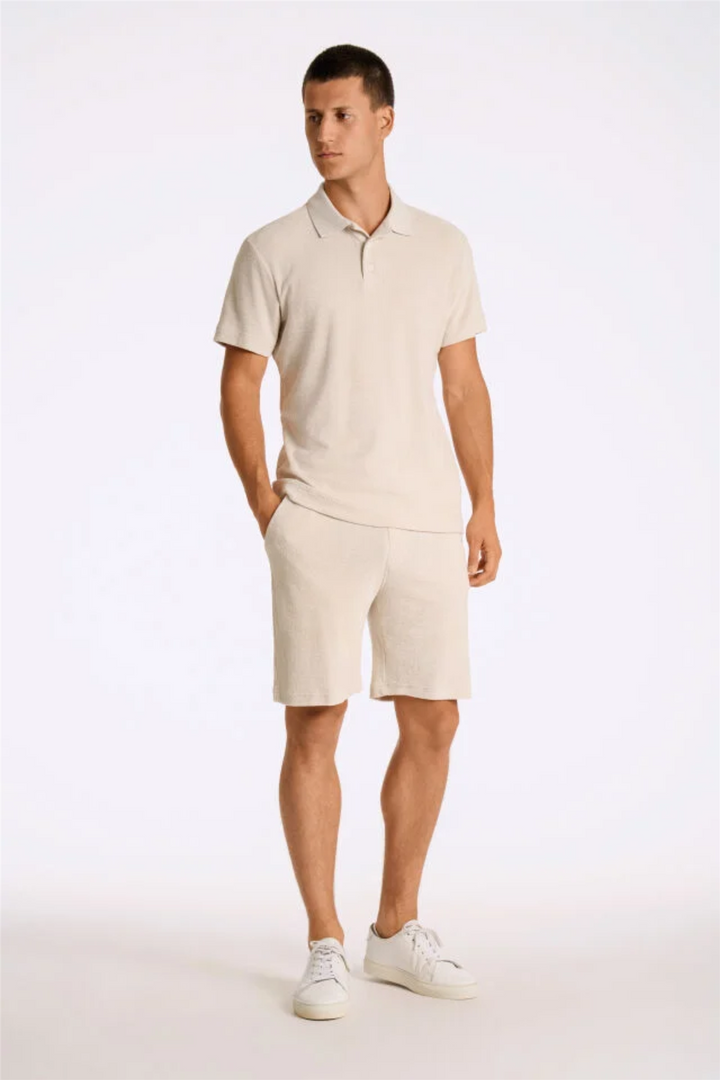 Towel Shorts W. Elastic Waist Fair Grey