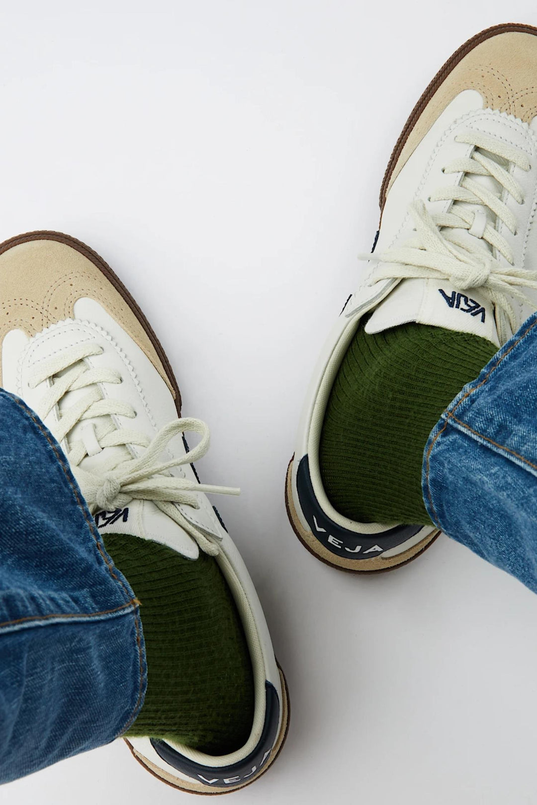 Volley O.T. Leather- White Nautico Bark