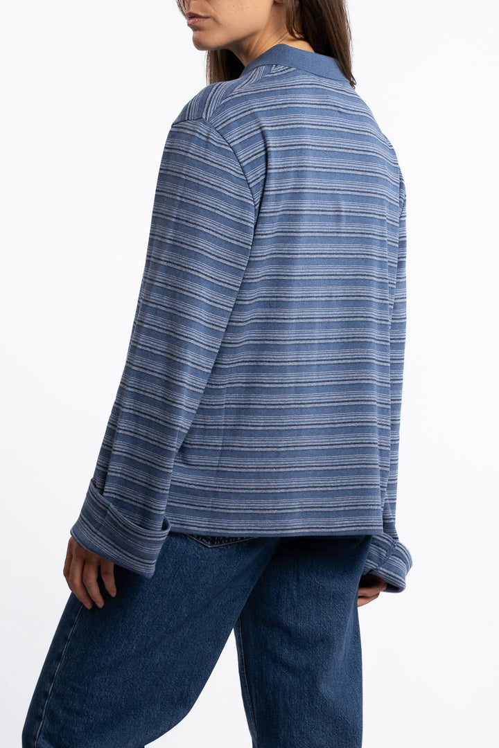Sunny Polo- Blue Stripe