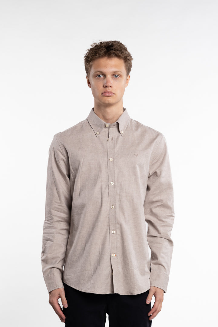 Watts Flannel Shirt Slim Fit Khaki