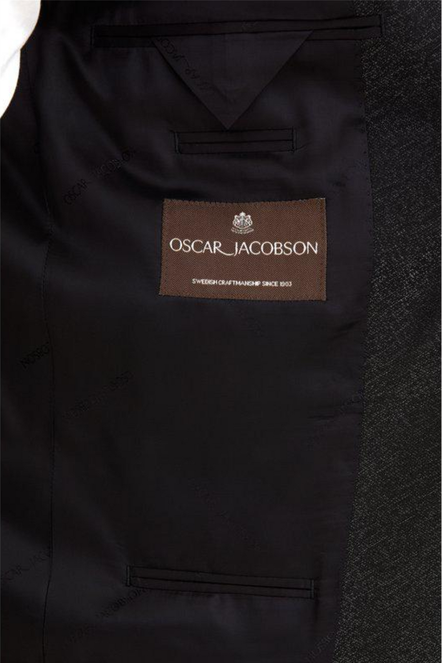 Figaro Regular Fit Tuxedo Blazer Black
