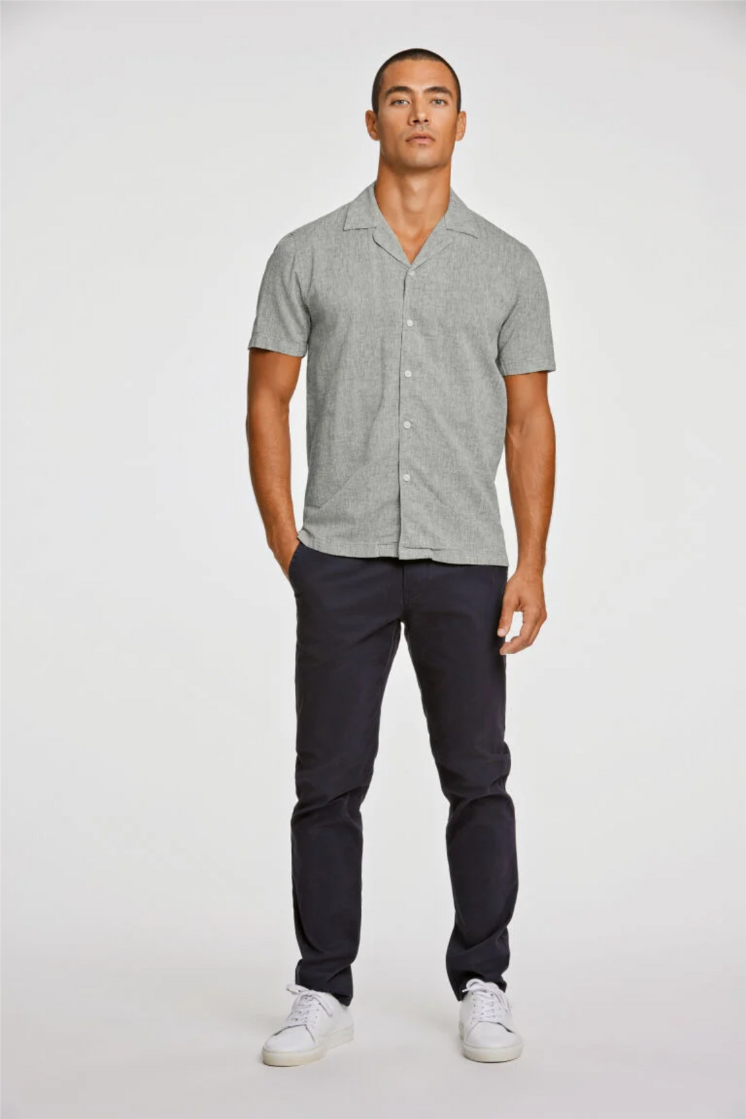 Casual Linen Blend Resort S/S Army