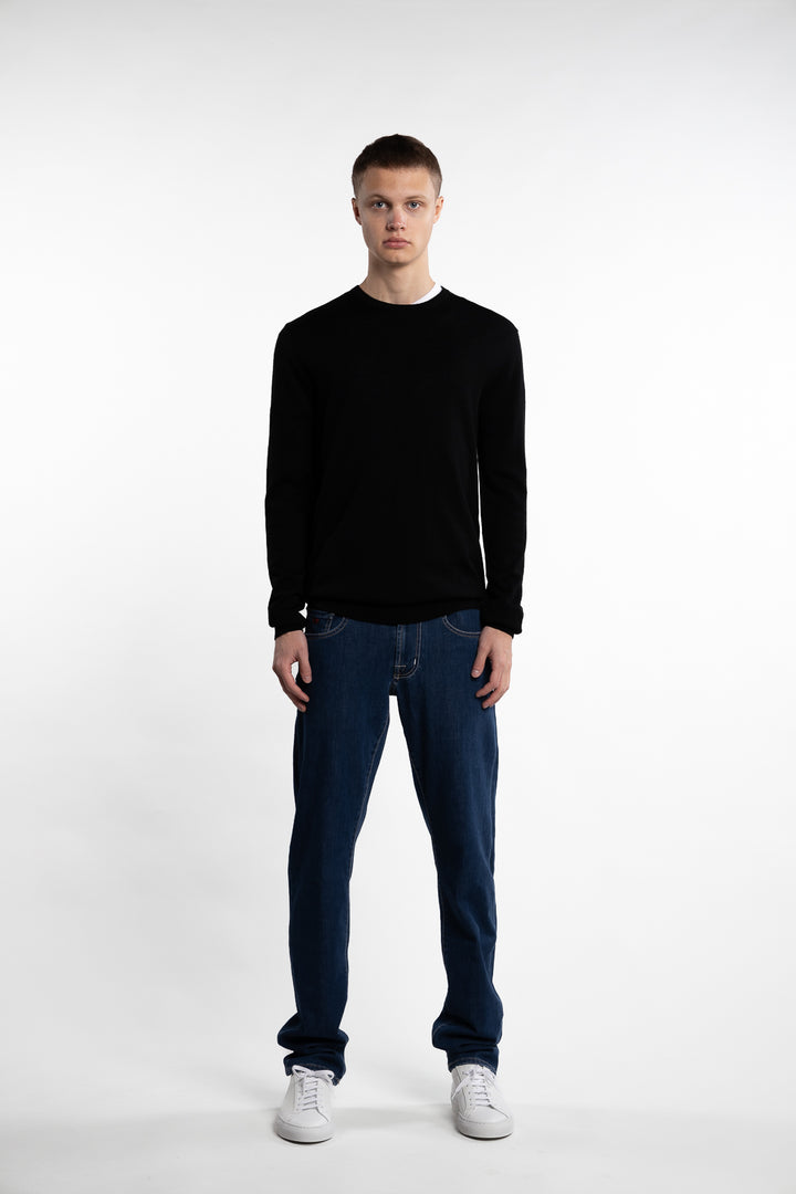 Alfredo Merino Wool Jumper Black