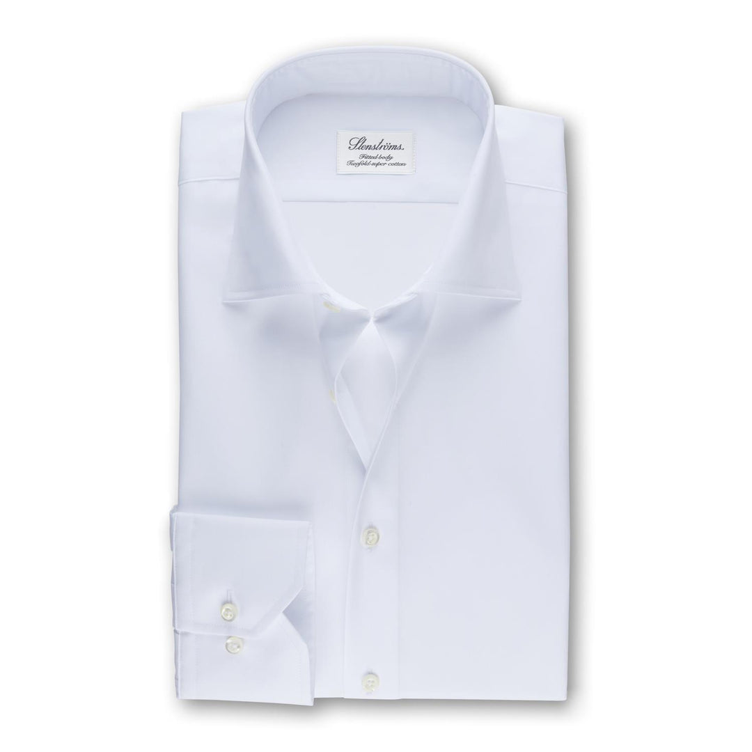 Fitted Body Twill Shirt XL-Sleeves White