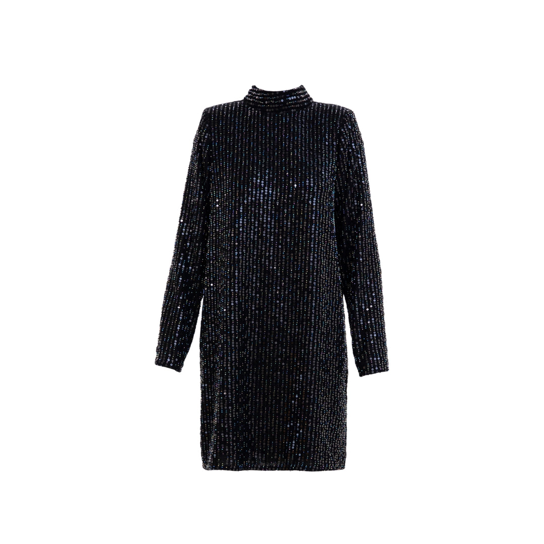 Club Sequin Dress-  Black