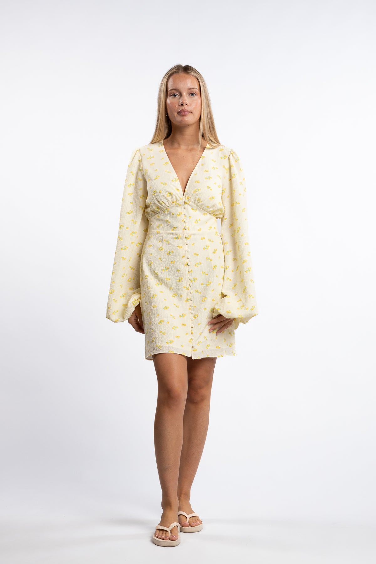 Florence dress- Pastel Yellow