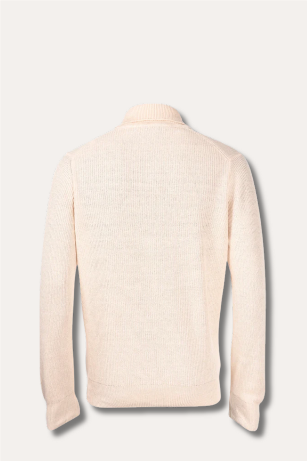 Fisherman´s Rib Knit Skipper Polo Beige