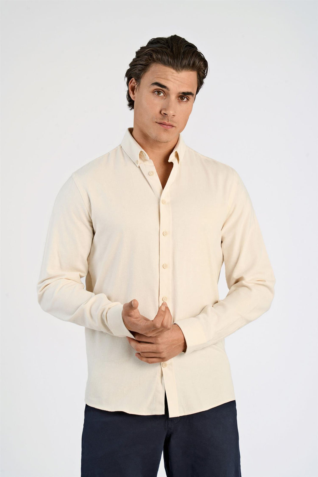 Flannel Shirt Light Sand