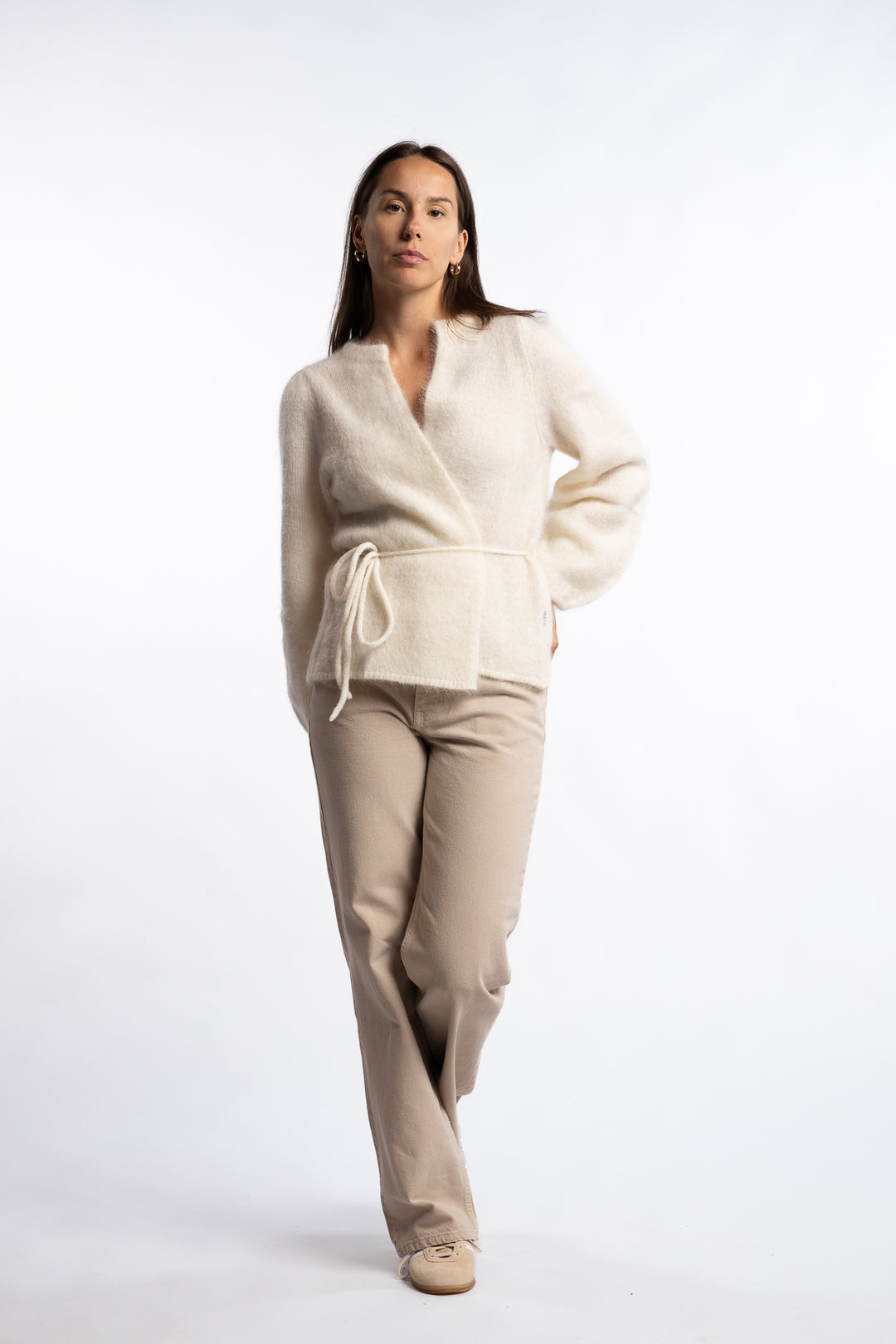 Fredrikke Chunky Cardigan- Bright White