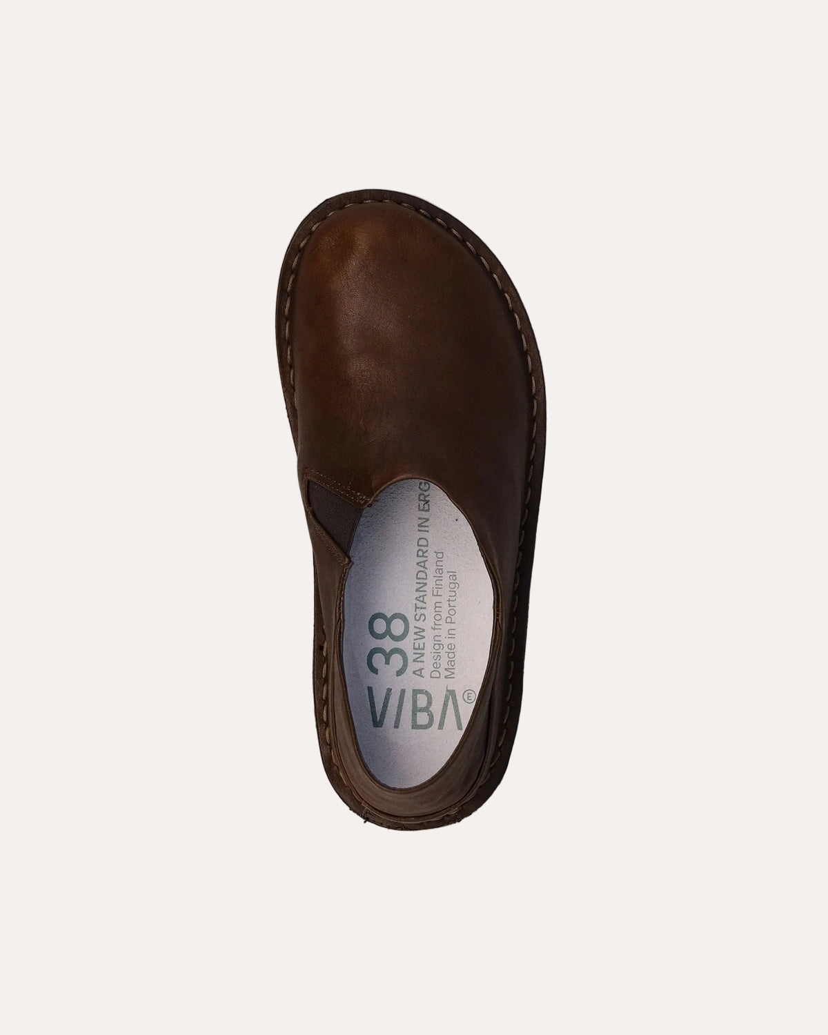 Zuma Leather Cocoa Brown - top view
