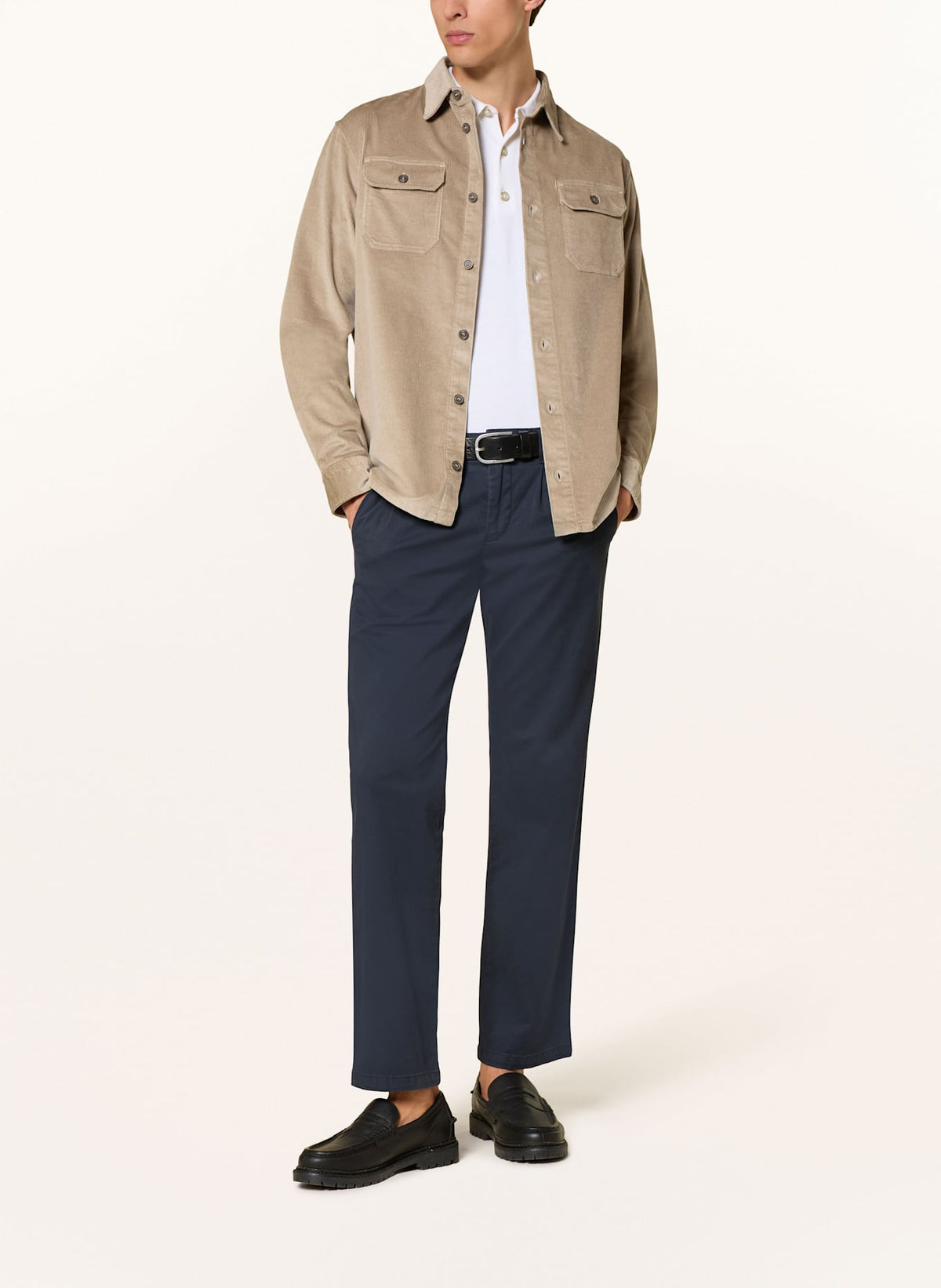 Paul & Shark Corduroy Overshirt Washed Beige