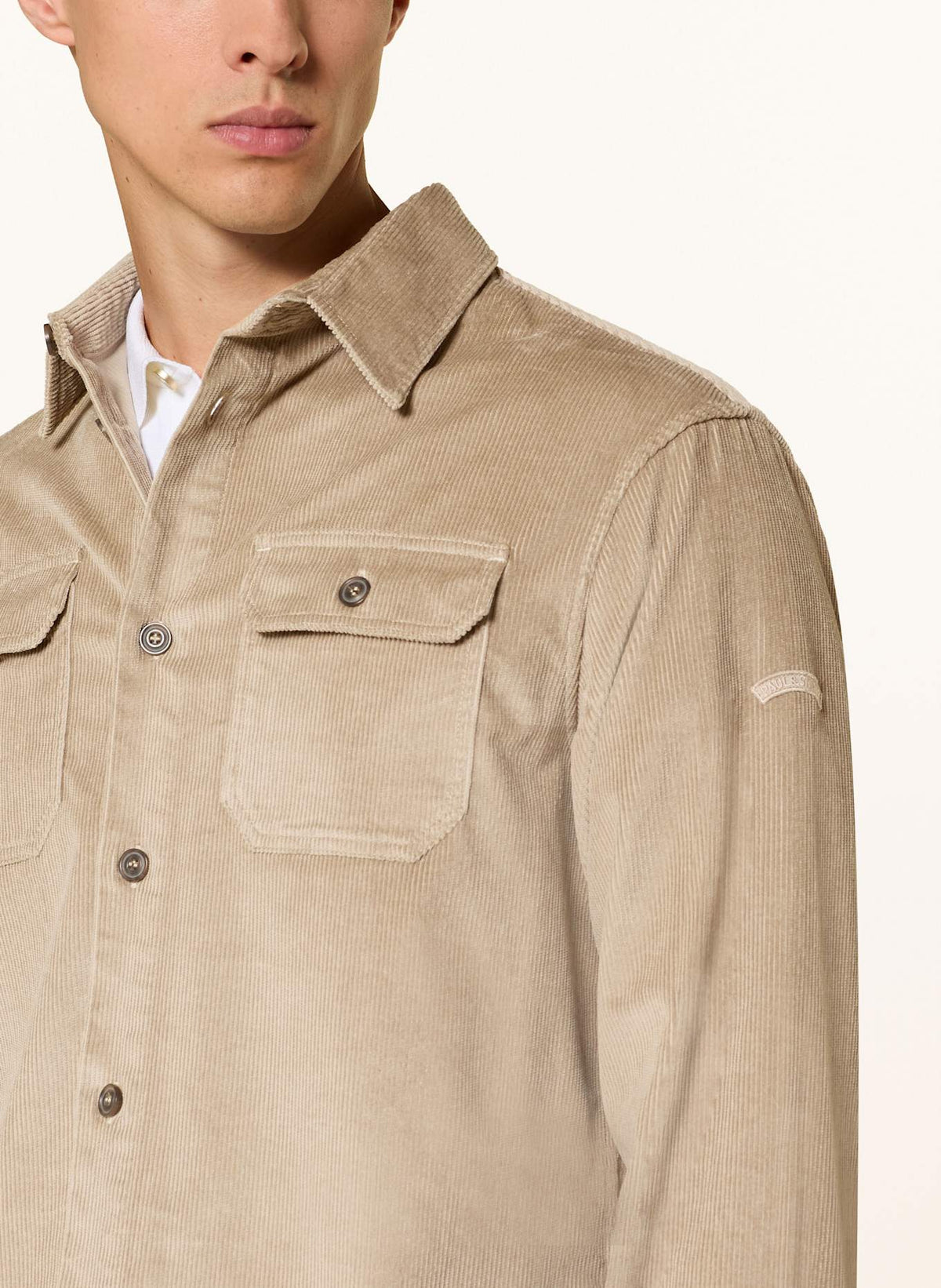 Paul & Shark Corduroy Overshirt Washed Beige