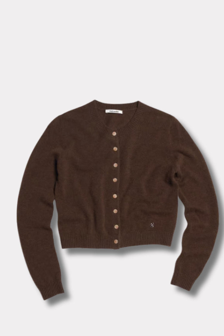 Cashmere Cardigan - Dk. Brown
