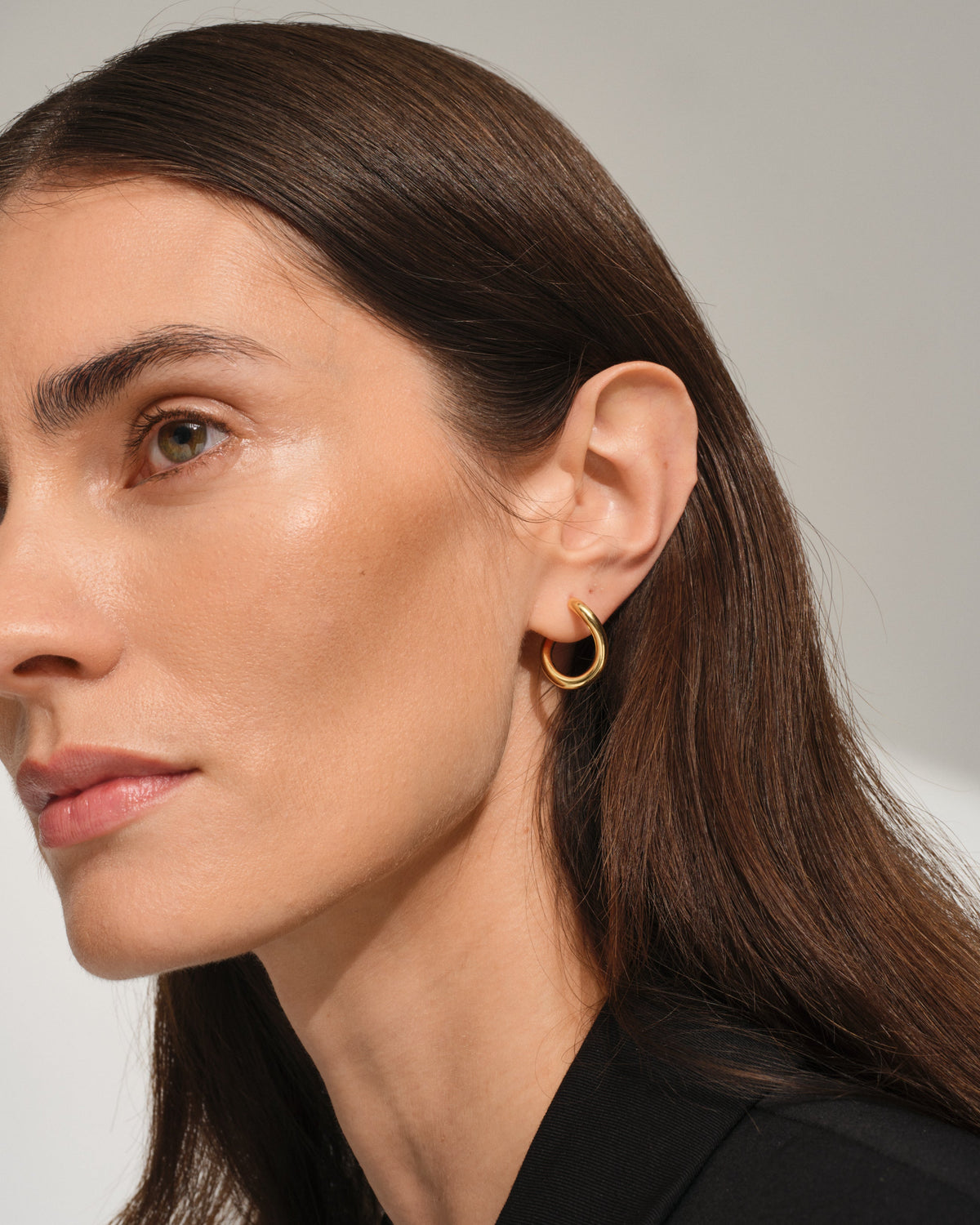 River Hoops Large Gold | Tom Wood