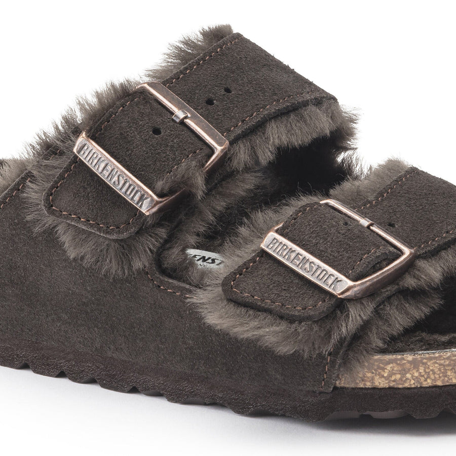 Birkenstock Arizona Shearling LEVE Mocca LAF - detalj