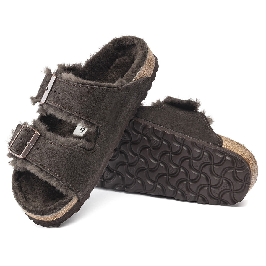 Birkenstock Arizona Shearling LEVE Mocca LAF - detalj