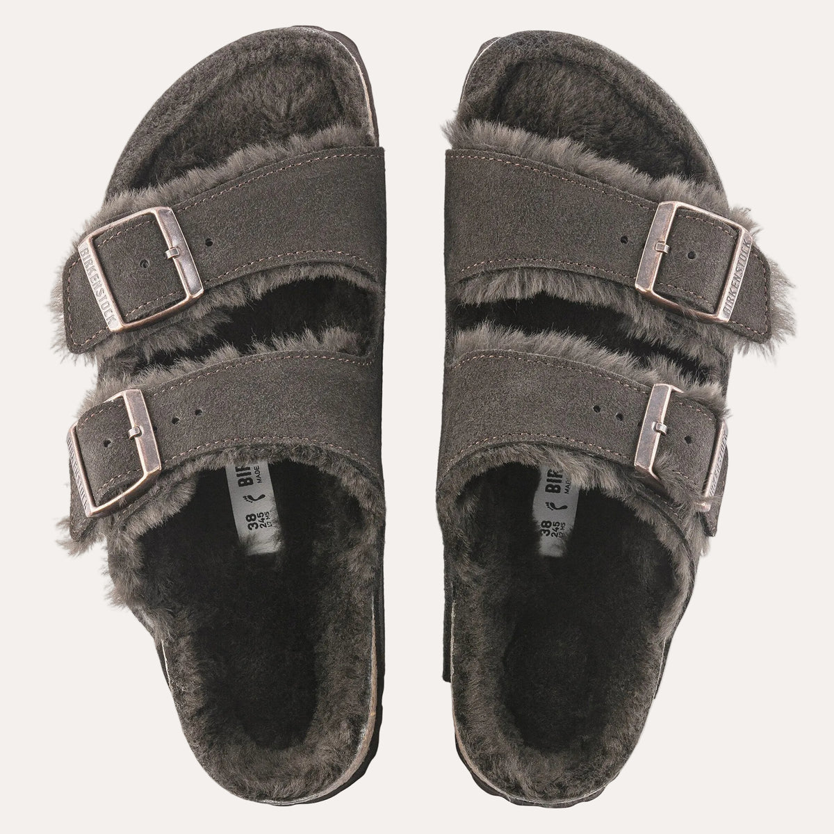 Birkenstock Arizona Shearling LEVE Mocca LAF