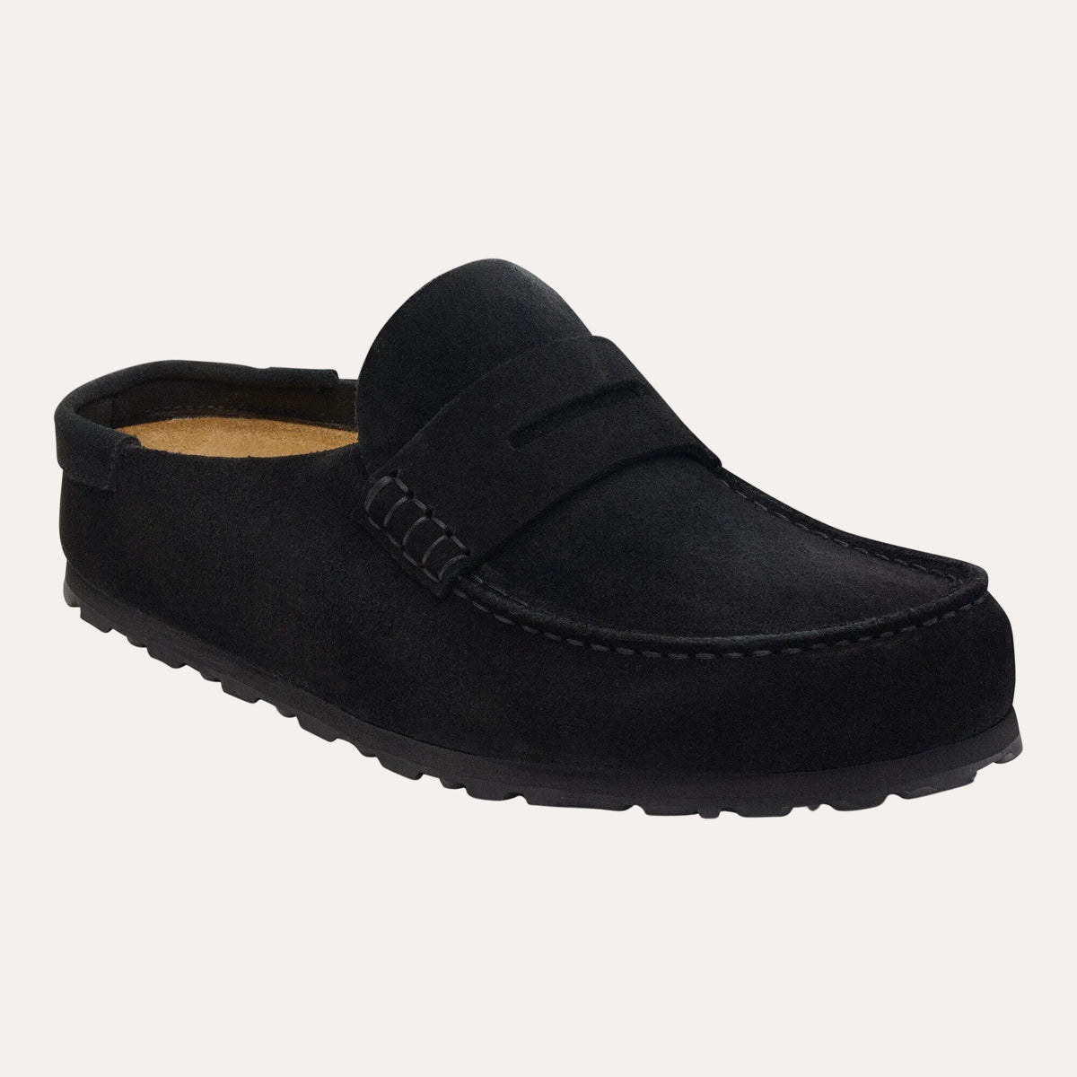 Naples Wrapped Suede Leather- Black