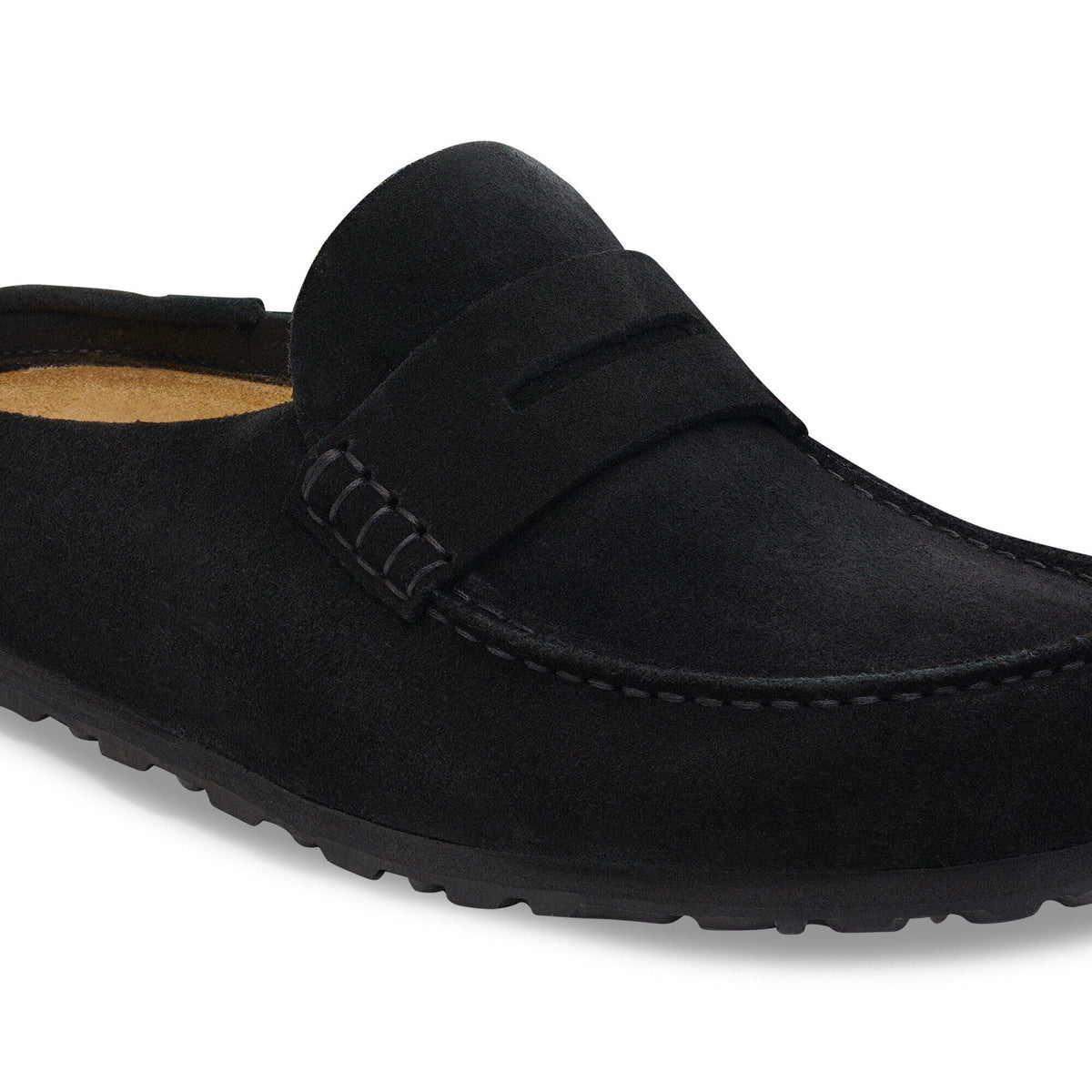 Naples Wrapped Suede Leather- Black - detail