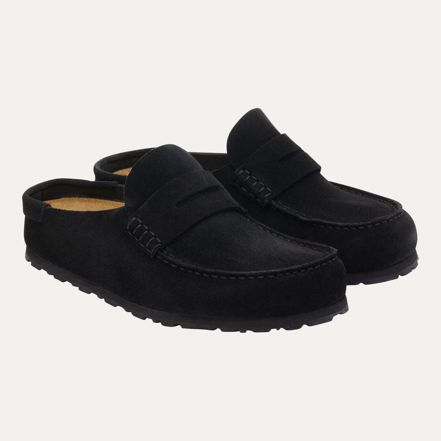 Naples Wrapped Suede Leather- Black - pair