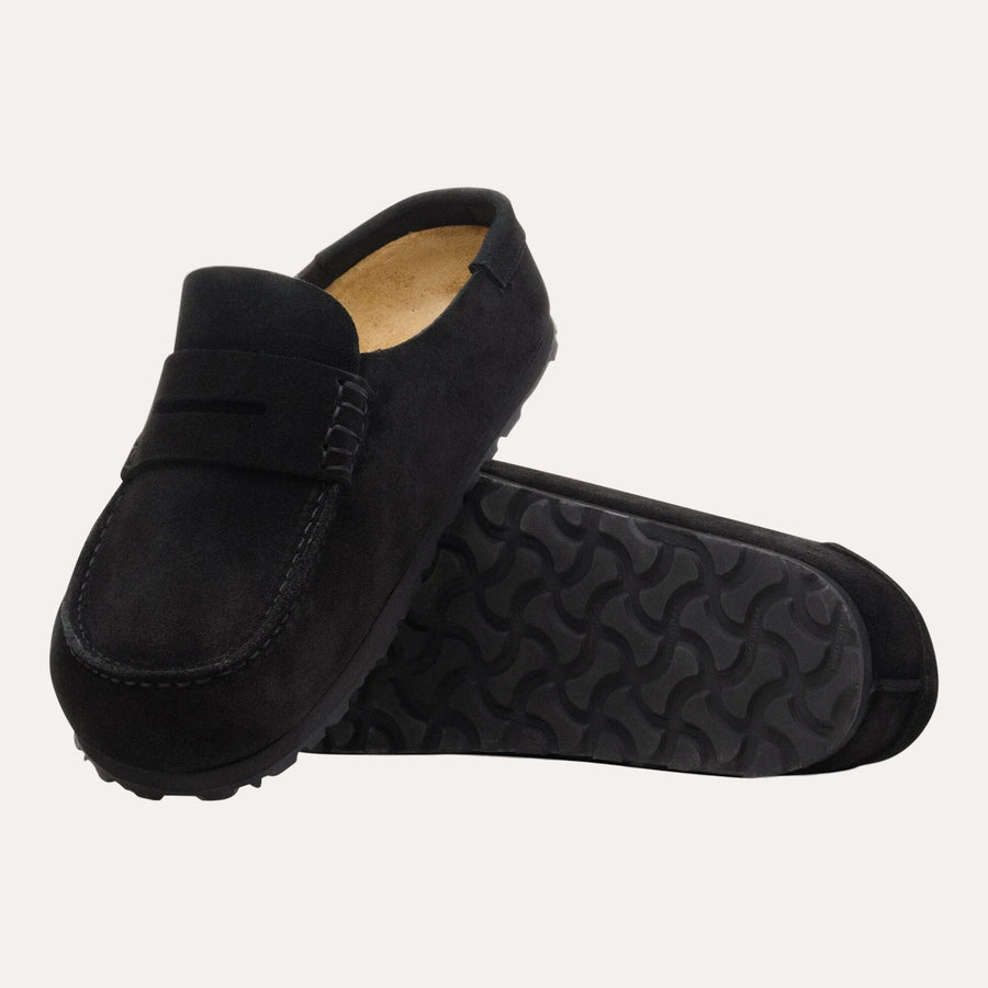 Naples Wrapped Suede Leather- Black - sole