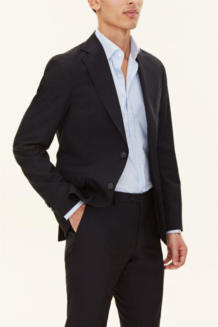 Ego Slim Fit Wool Blazer Navy