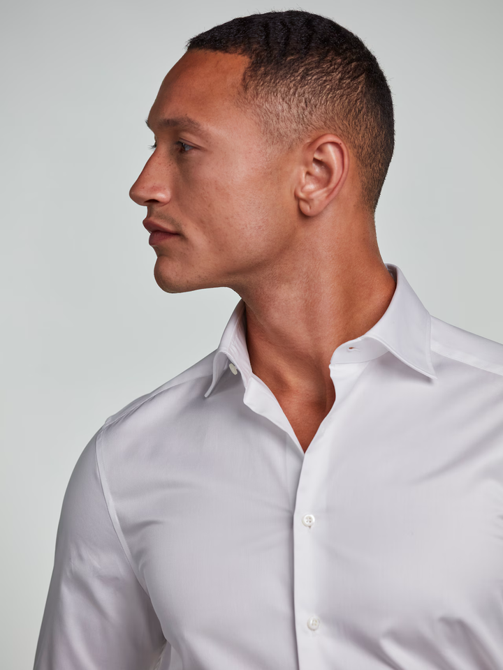 Slimline Twill Shirt White