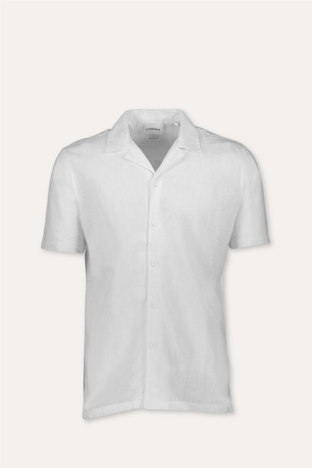 Casual Linen Blend Resort S/S White