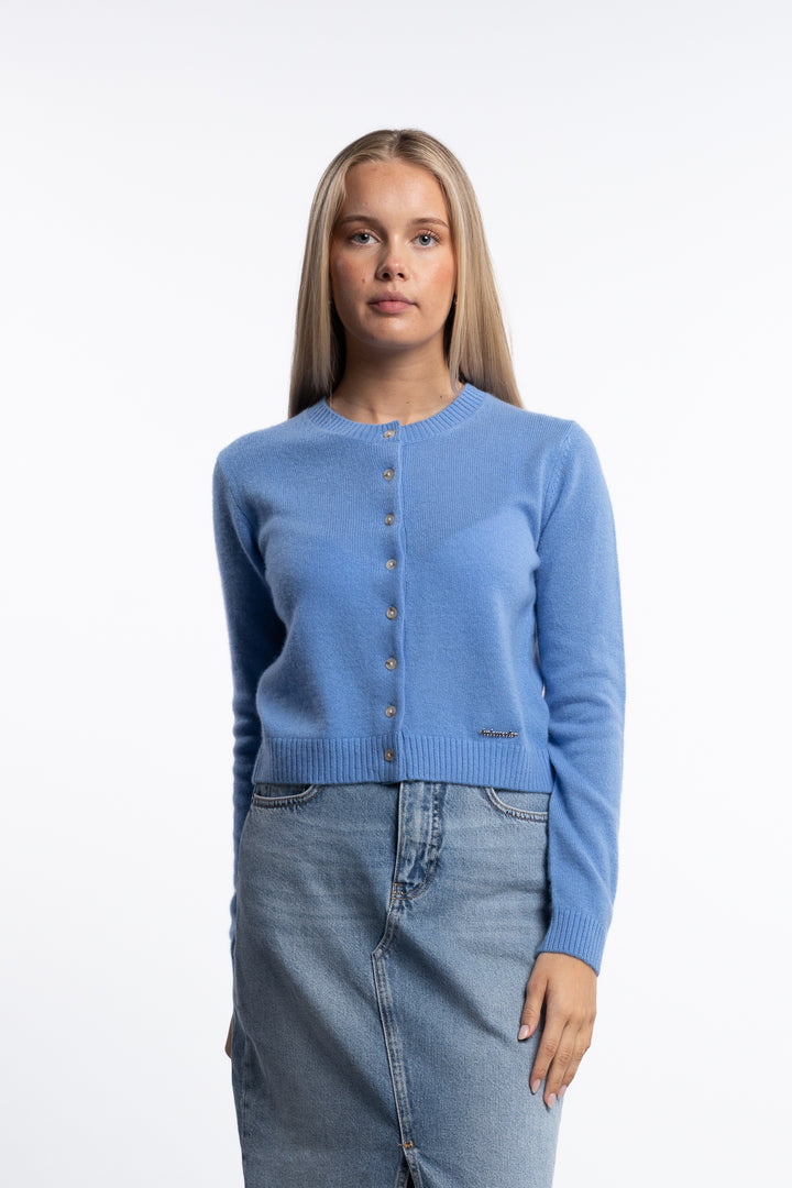 Cashmere Cardigan- Blue