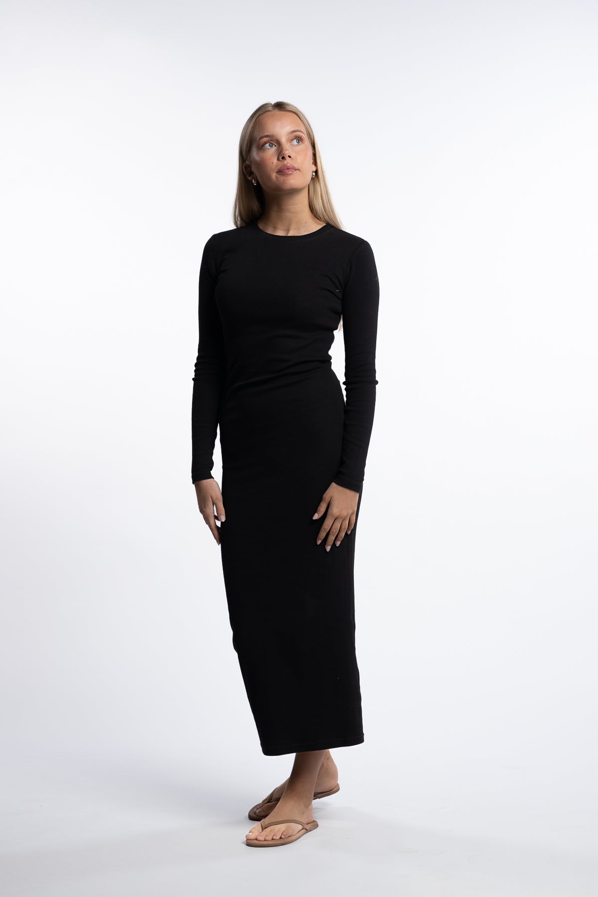 Saalexa Midi Dress 7542- Black