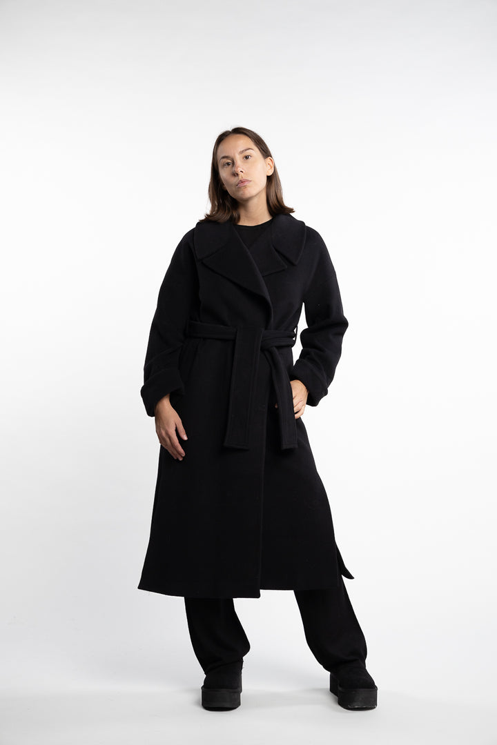 Adele Coat- Black