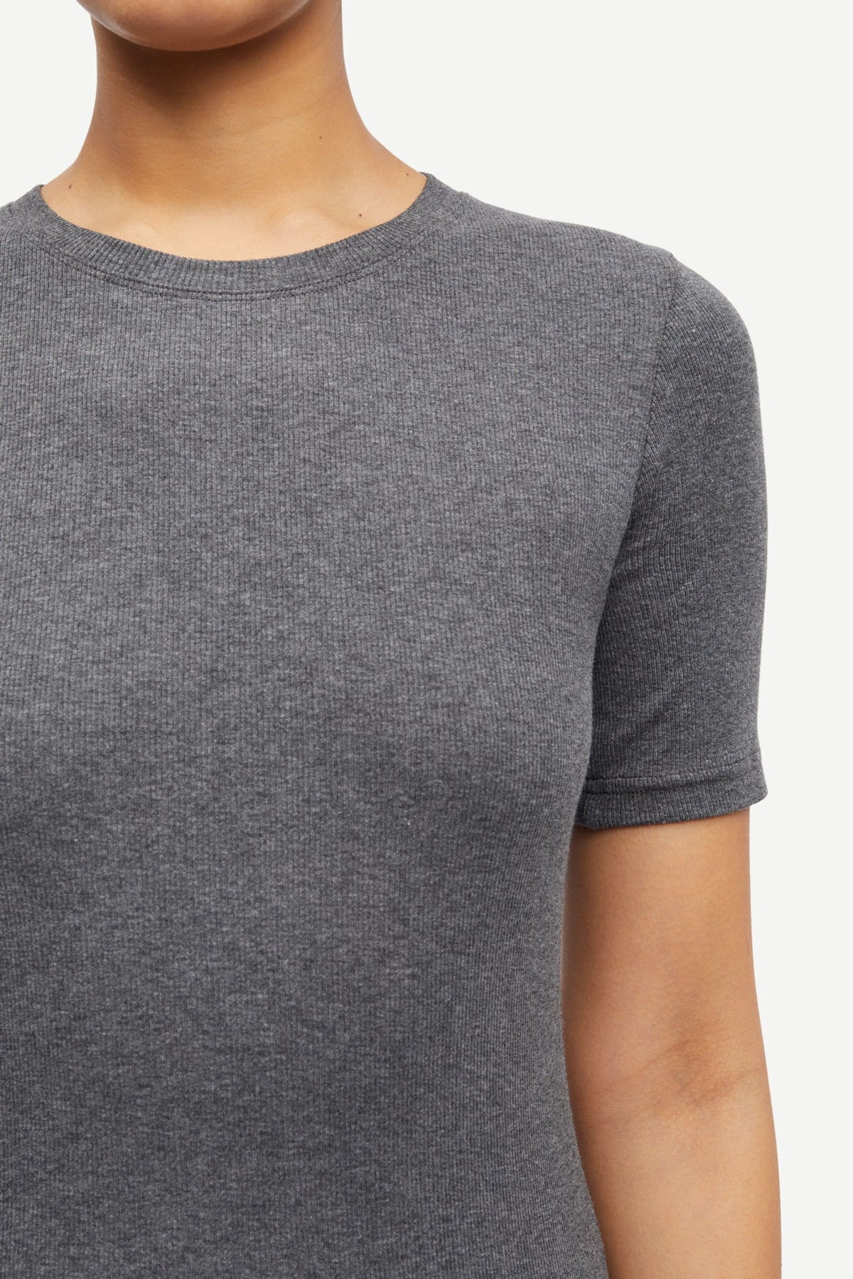 Saalexo T-Shirt 7542- Dark grey mel