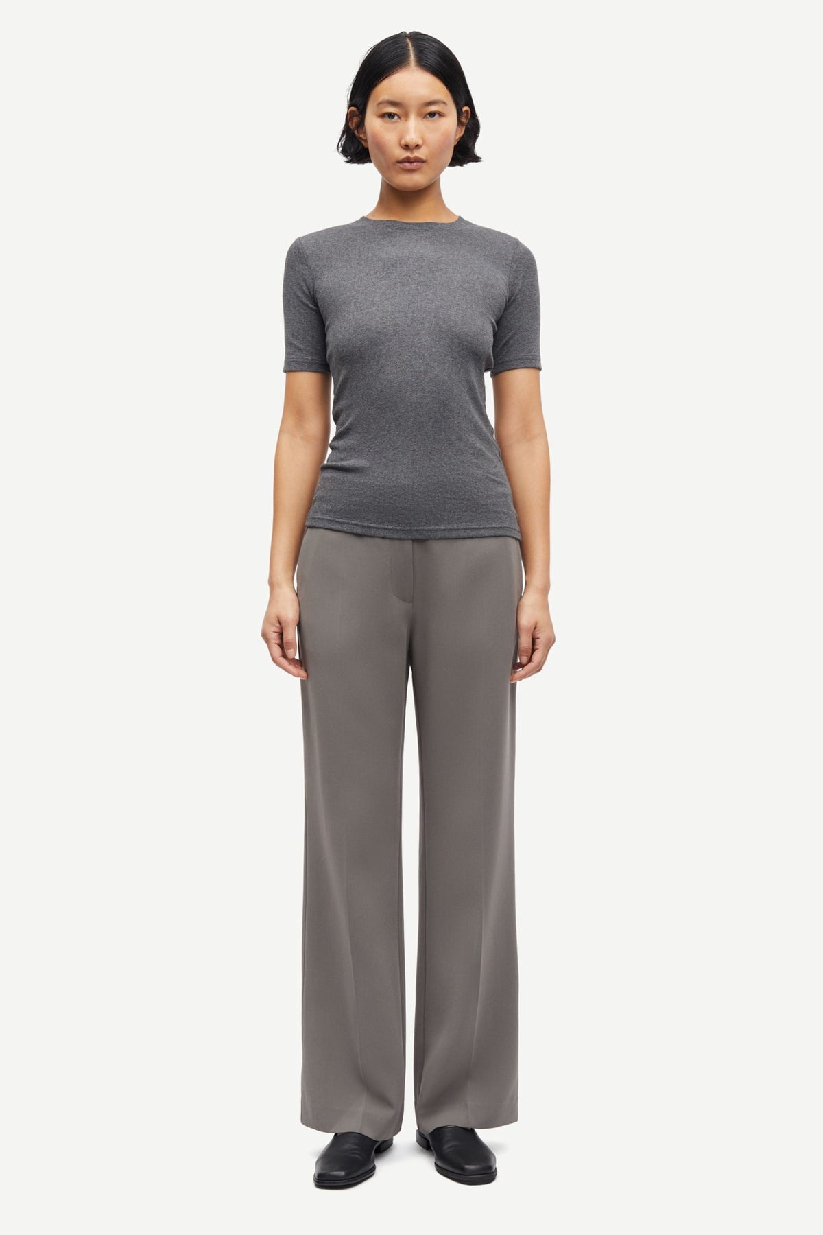 Saalexo T-Shirt 7542- Dark grey mel