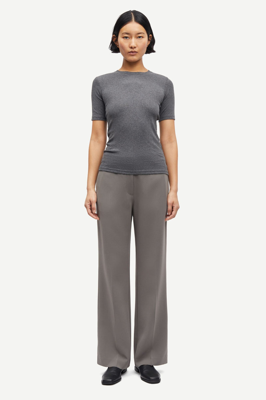 Saalexo T-Shirt 7542- Dark grey mel