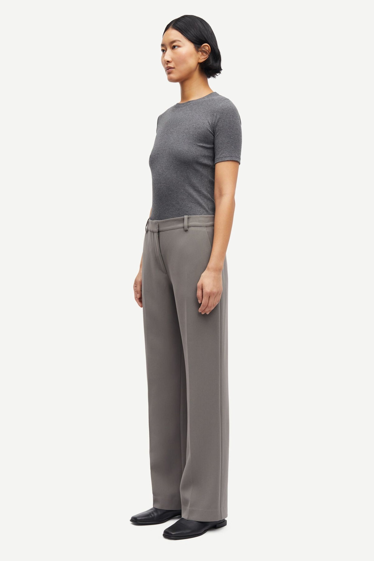 Saalexo T-Shirt 7542- Dark grey mel